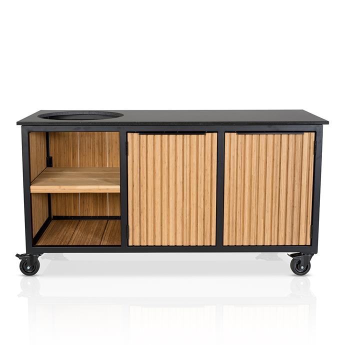 Fraaii Buitenkeuken Bamboo Natural Rhombus Inferno